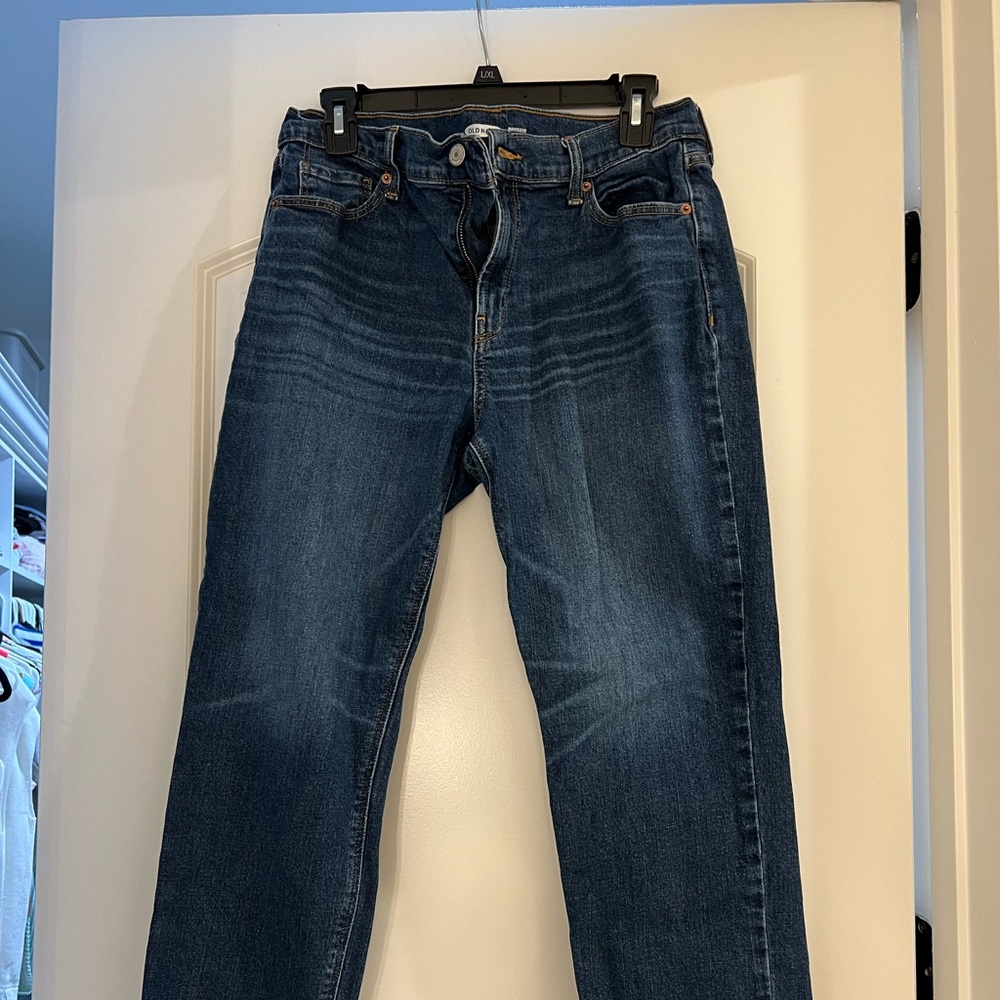 Old Navy Dark Wash Denim Capris